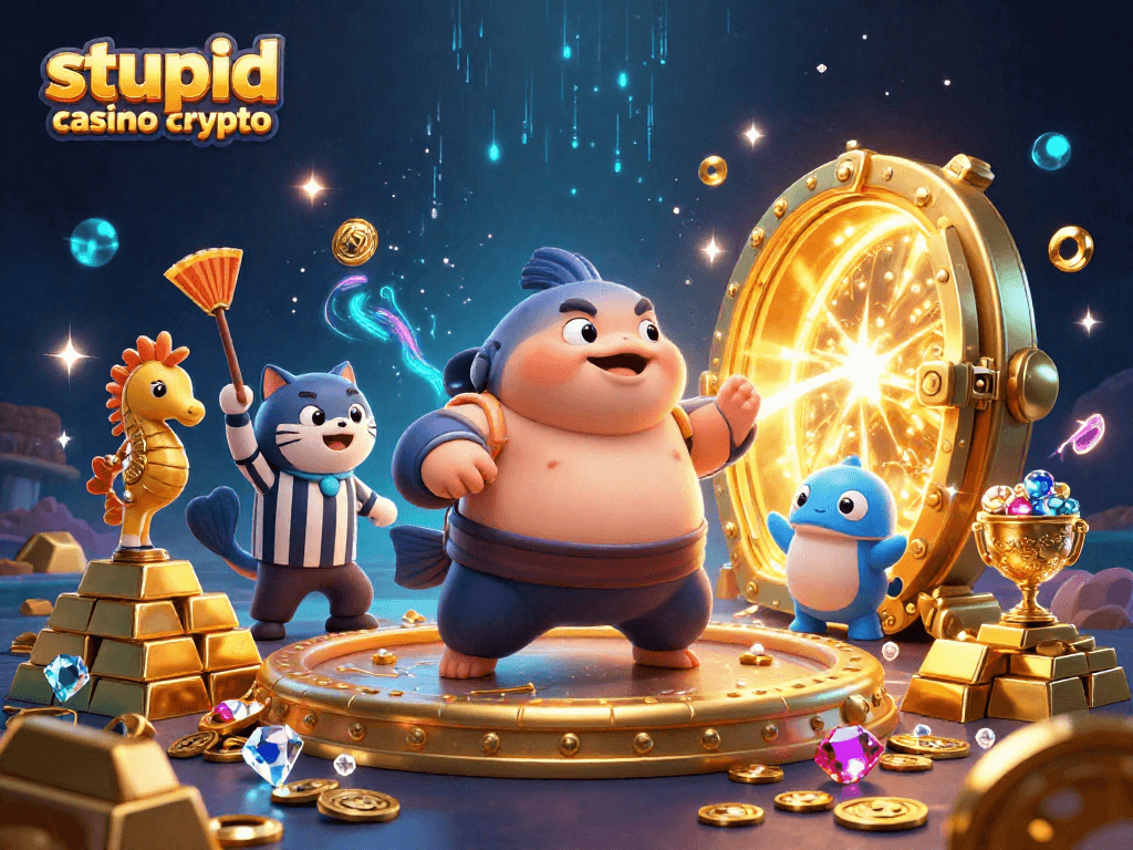 Vivez le plaisir issu des paiements sur stupid casino crypto avec une illustration dynamique de casino.